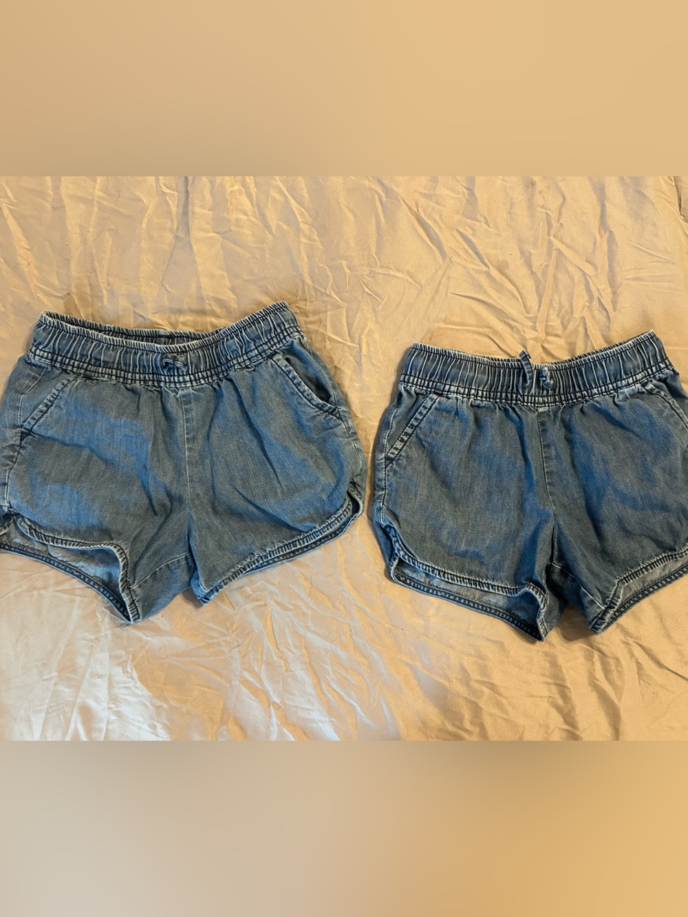 jumping beans Light Blue Elastic Waist Denim Shorts